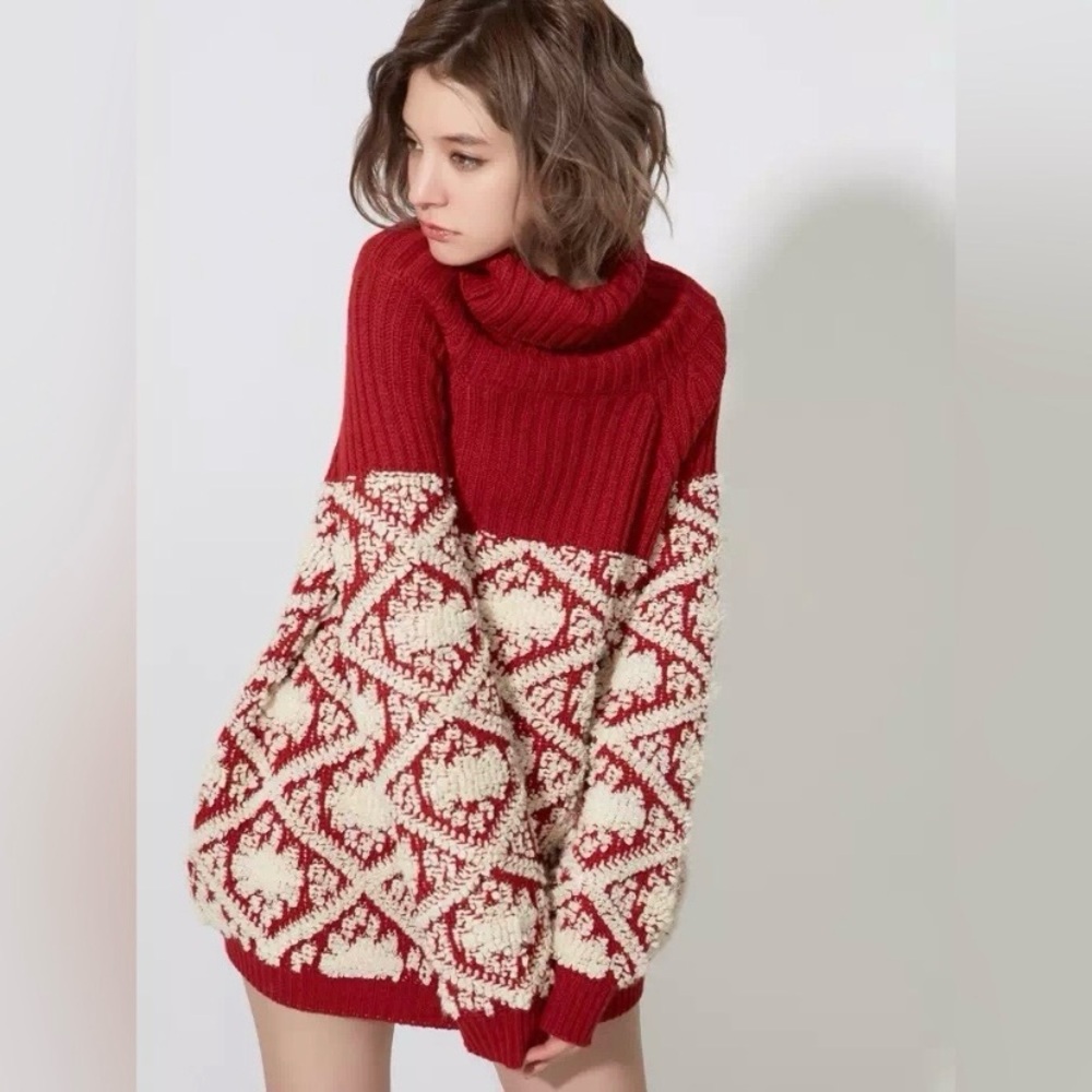 Dazzlin Jacquard Knit Sweater